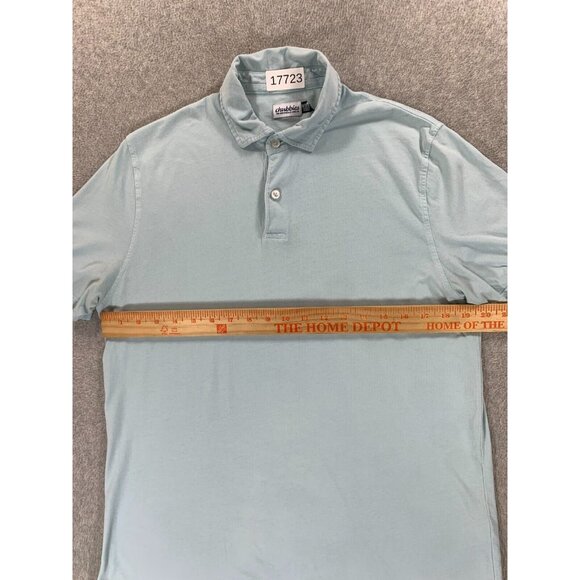Chubbies Classic Solid Short Sleeve Polo Shirt (Men's Medium) Light Blue - Picture 4 of 9